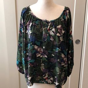 Anthropologie silk blouse
